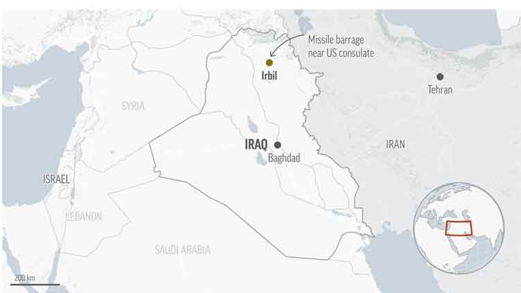 Iran claims missile barrage near US consulate in Iraq