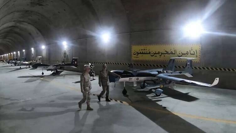 Iran shows off underground drone base, but not its location