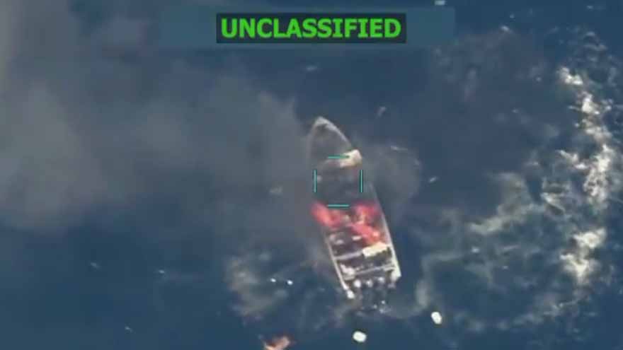 US military says it struck vessel in Eastern Pacific, killing two