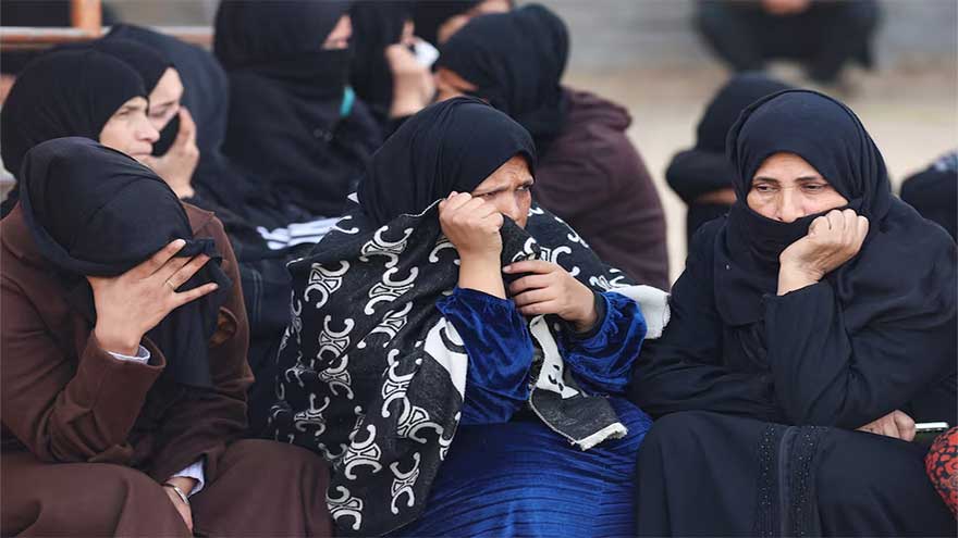 Israeli airstrikes kill 9 in Gaza, including tent camp, Palestinian officials say